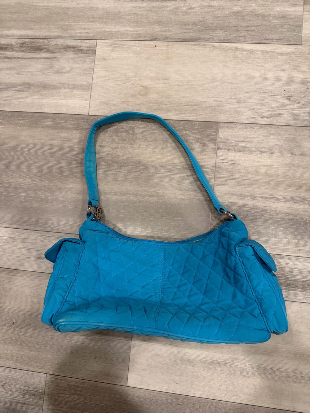 Vera Bradley Turquoise Quilted Shoulder Bag